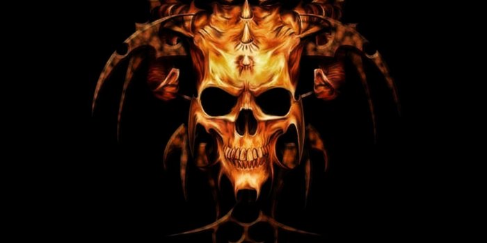 1600x1200 40+ Demon Skull Wallpapers - Download at WallpaperBro