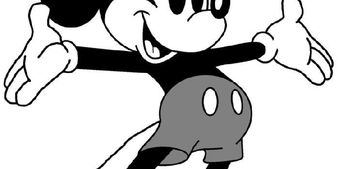 774x1032 Mickey Mouse Black and White - ClipartPost