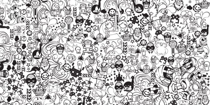 1366x768 30+ Comic Page Black and White Wallpapers - Download at WallpaperBro