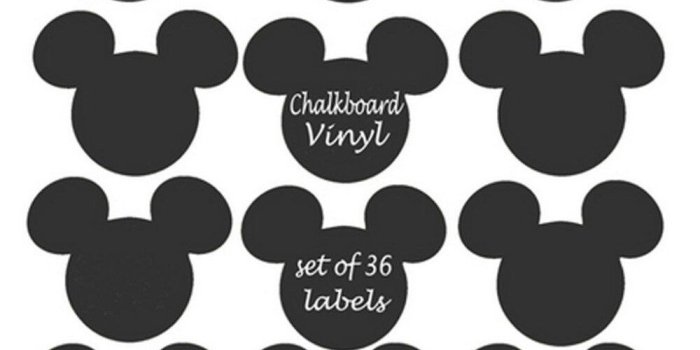 1000x1000 US $25.99 |Mickey Mouse Chalkboard Vinyl Labels Jar Cup Decor Chalkboard  Label Wall Stickers Kids' Favorite Pattern-in Wallpapers from Home