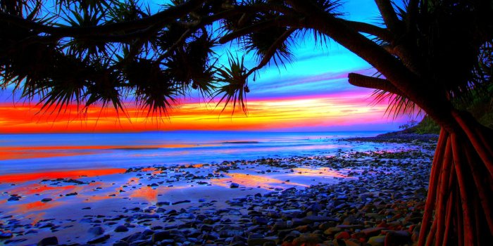 1920x1080 Download New Beach Sunset Wallpaper For Mac #D8P