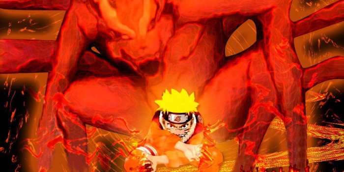 1024x768 Naruto Kyuubi Mode - Wallpaper and Scan Gallery - Minitokyo