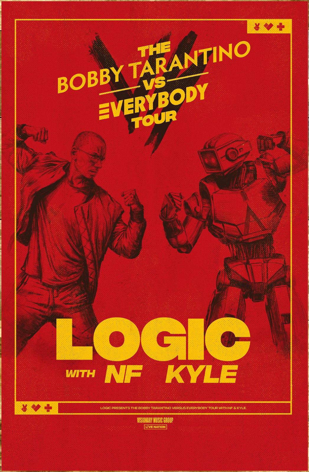 1047x1600 LOGIC The Bobby Tarantino Vs Everybody Tour 2018 Decor Art Silk Poster  24x36inch 24x43inch