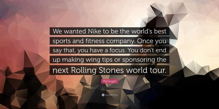 3840x2160 Phil Knight Quote: “We wanted Nike to be the world's best sports and