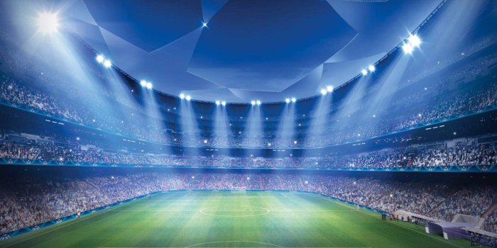 1600x1200 Download wallpapers UEFA Champions League, football stadium