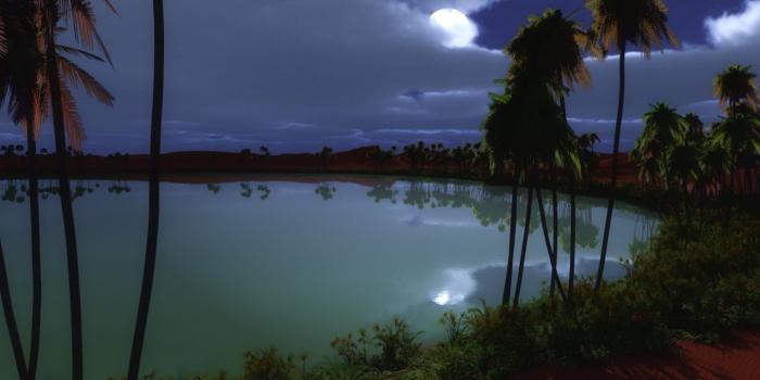 1440x900 oasis | Free Oasis 1280 Wallpaper | Dreamy Oasis | Desert oasis