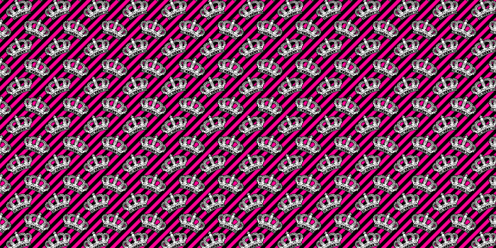 2560x1440 Pink Girly Crowns Desktop Wallpaper