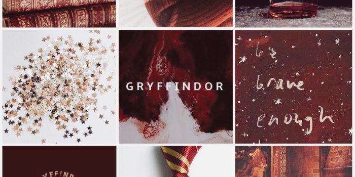 2896x2896 Aesthetic Mood Board// Gryffindor #gryffindor #aesthetic #moodboard