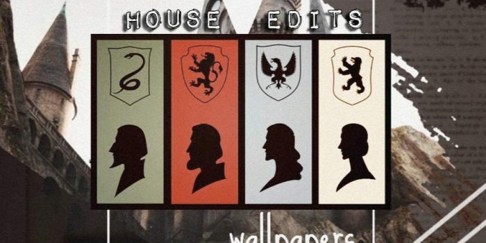 890x1024 wallpaper collage edits : : houses | Harry Potter Amino