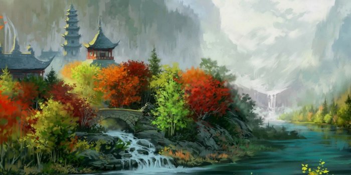 1280x804 China Scenic Drawing wallpapers | China Scenic Drawing stock photos
