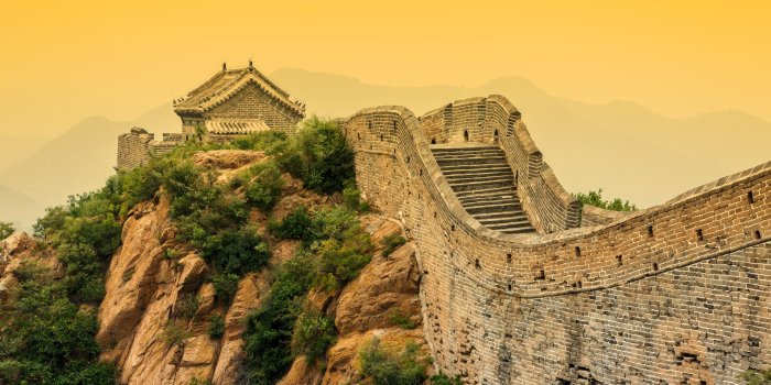 3840x2160 Wallpaper Chinese landscape, Great Wall, dusk 3840x2160 UHD 4K