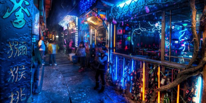 1600x900 Late Night in Old China widescreen wallpaper