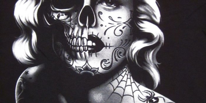 1123x1600 Marilyn Monroe Skull | 10 Marilyn Monroe skull posters