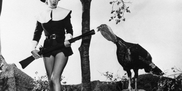 800x1026 Turkey & Breasts. Vintage Hollywood Thanksgiving PinUps. [30 pics