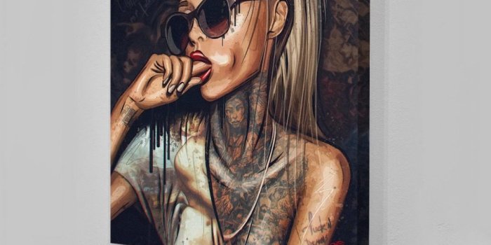 1000x1000 MUTU Art Girl Smoking Weed Wall Art Picture Canvas Painting Poster Wall  Pictures For Living Room No Frame Drop Shipping
