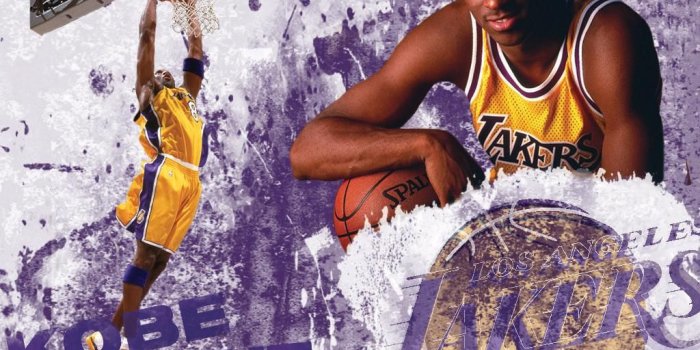 1024x768 Kobe Bryant Wallpaper – Young Man Slam Dunking, Crazy Number 8