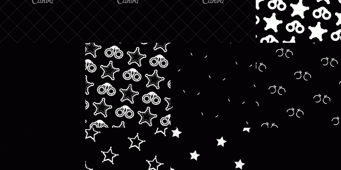 3200x2400 Sheriff Star and Handcuffs Police Pattern Image - Icons by Canva