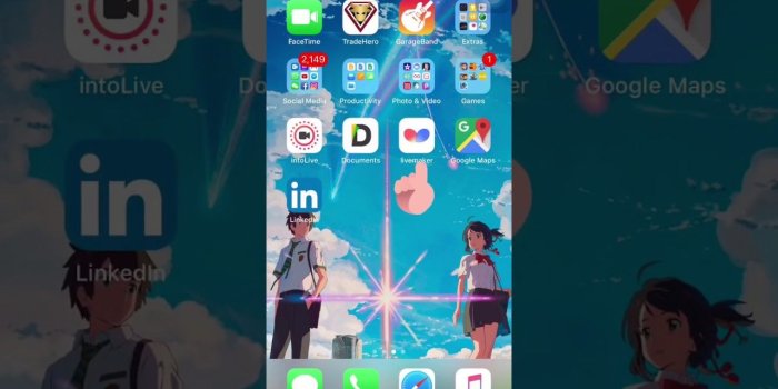 1280x720 Your Name Live Wallpaper TUTORIAL (For Single iPhones)