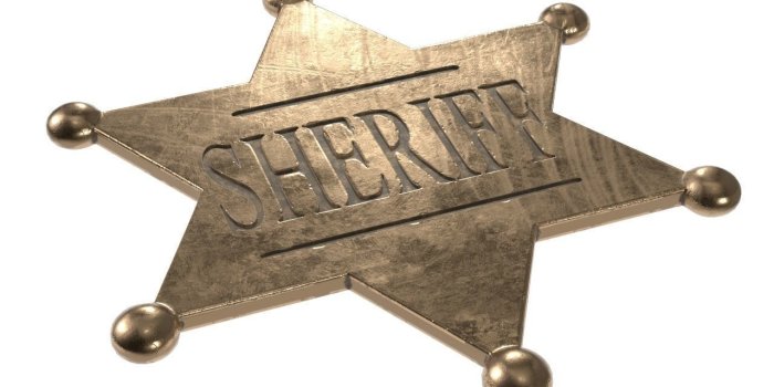 1280x1024 sheriff badge | 3D model