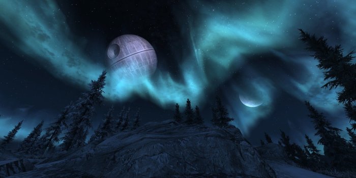 1920x1080 Beautiful Death Star at Night-Skyrim : wallpapers