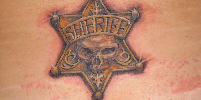 1024x768 Sheriff susana | Sheriff Badge, done by Mr. Red Dog Tattoo i…
