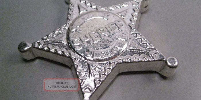 1600x1200 Mpm - Monarch 5 Troy Oz. 999 Silver Star Sheriff Badge 3d Hand