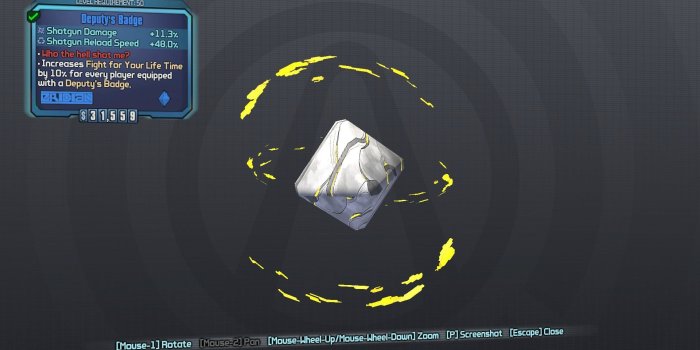 1920x1080 Deputy's Badge | Borderlands Wiki | FANDOM powered by Wikia