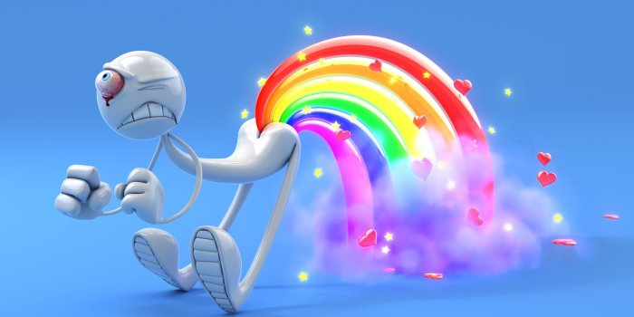1920x1200 Funny 3D Rainbow HD Desktop Wallpaper #4973 - Ongur