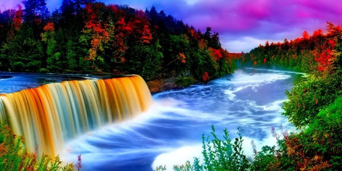 1366x768 65+ Rainbow and Waterfalls Desktop Wallpapers - Download at WallpaperBro