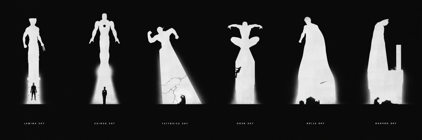 3240x1078 2821496 monochrome black dark silhouette marvel comics dc comics