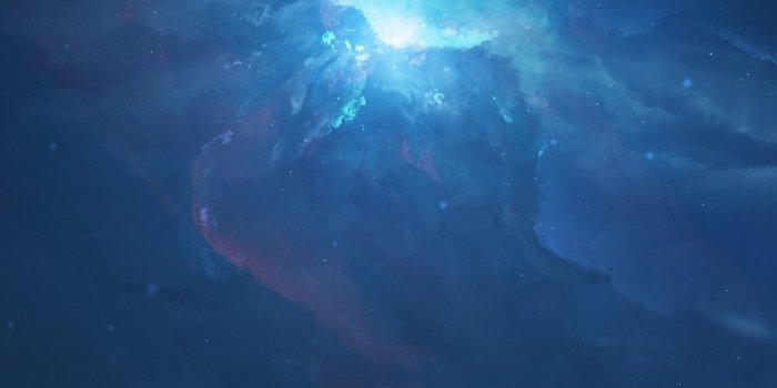 1242x2688 Beautiful space, nebula, universe, blue 1242x2688 iPhone XS Max