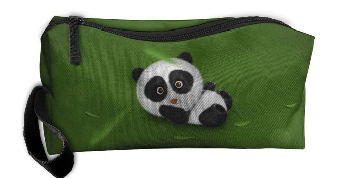 1000x1000 Amazon.com: Cute Cartoon Panda Wallpaper 014 Travel Jewelry Pouch