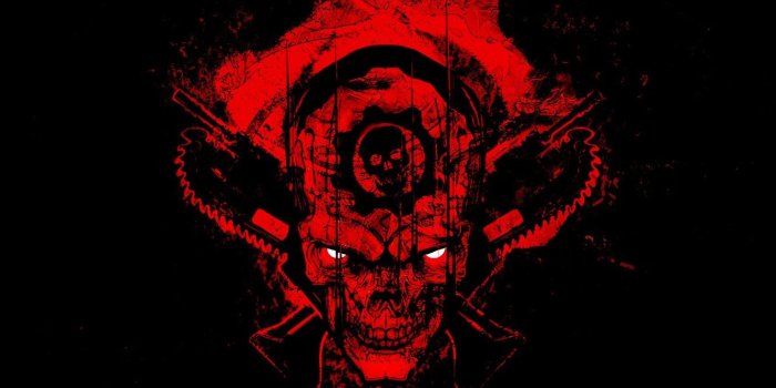 1332x850 Wallpaper eyes, red, background, fear, red, black, blood, skull