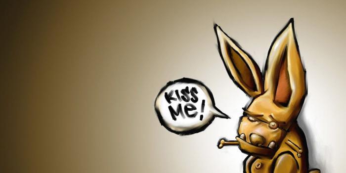1332x850 Wallpaper Wallpaper, hare, kiss, terrible, kiss mi images for