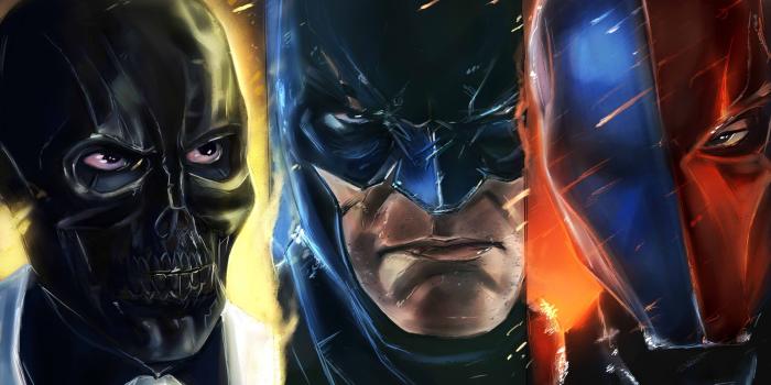 1800x1050 Batman, Deathstroke Black Mask from Arkham Origins Wallpaper |