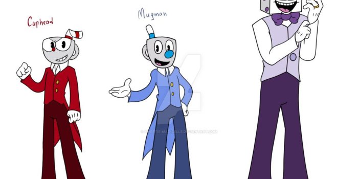 1082x738 Cuphead AU (Cuphead, Mugman and King Dice) by sweetie-madiselle on