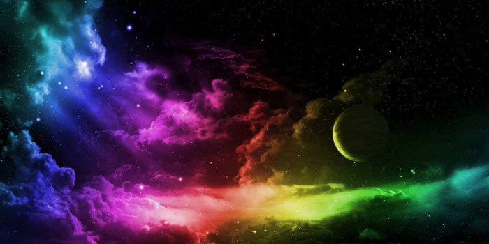 1920x1200 Rainbow Colours in Space wallpaper - Space wallpapers - #29488