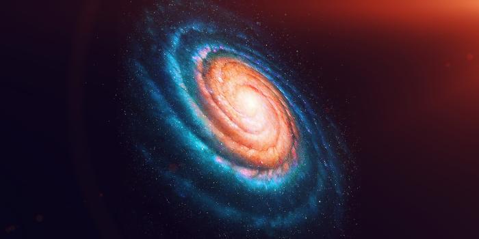 3840x2160 Space galaxy dark rainbow night star flare 4K wallpaper