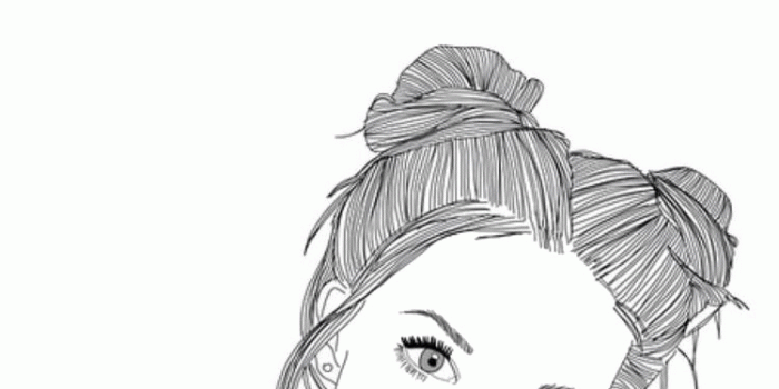 750x1334 Maddy on Rolling paper | Tumblr girl drawing, Tumblr outline