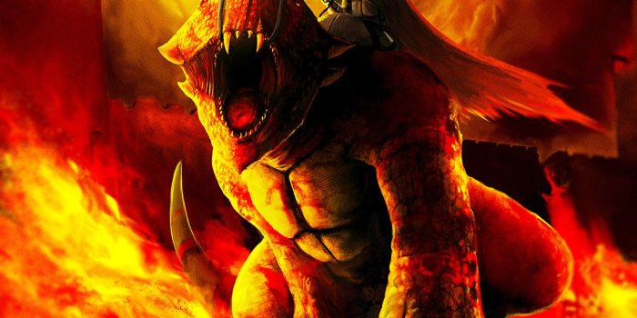 1330x1024 Wallpapers Knight dragon Fantasy Fire angry