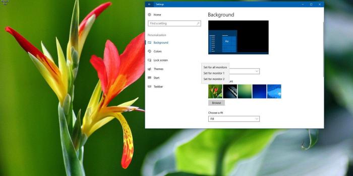 1600x901 How to set different wallpapers on multiple monitors in Windows 10