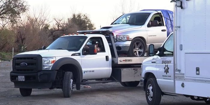 1600x900 Authorities continue search after suspect truck found in Stanislaus Co.  after cop killed