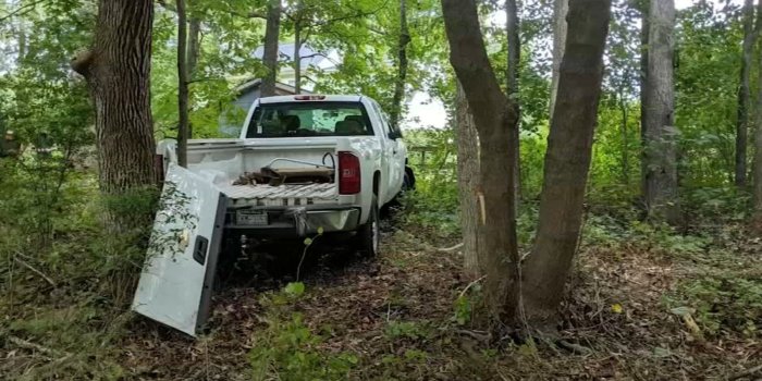 1600x900 A man eluded law officers after crashing a truck