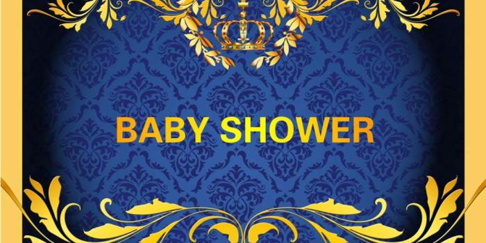 1001x999 AOFOTO 7x5ft Baby Shower Backdrop Boy Blue Royal Celebration Little Prince  Crown Damask Gender Reveal Background Cloth for Photography Vinyl Wallpaper 
