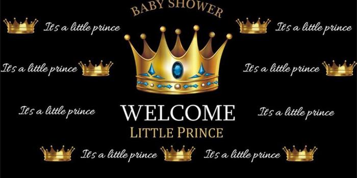 1134x772 CSFOTO 7x5ft Background for Welcome Little Prince Baby Shower Decor  Photography Backdrop Royal Noble Elegant Crown Gender Reveal Celebration  Boy