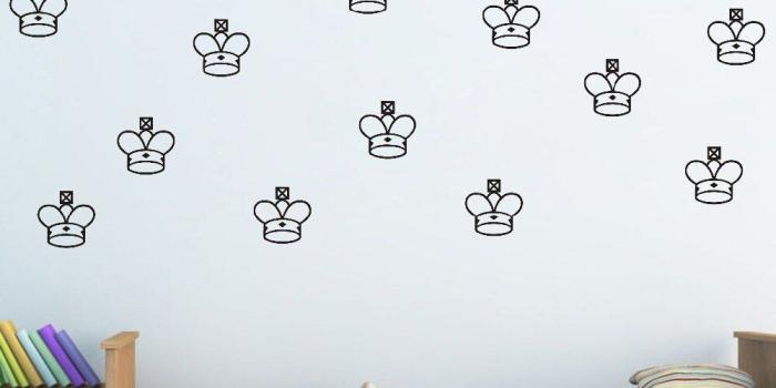 1000x1000 Little Prince King Crown Decals Cartoon Home Decor Wall Sticker For Kids  Nursery Bedroom Vinyl Wallpaper Modern Wall Art Decals