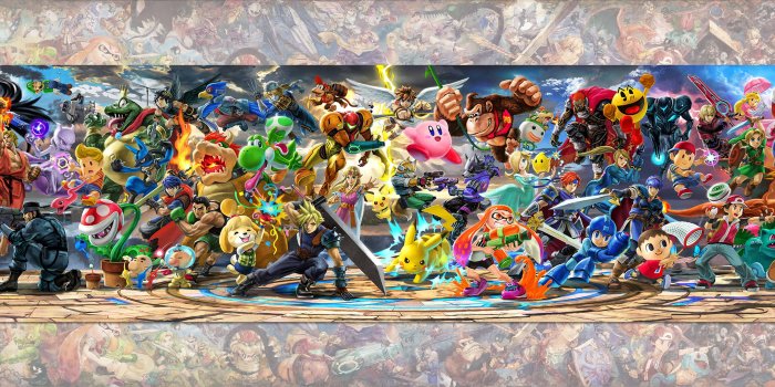 10000x2813 Dual Monitor Wallpaper(s) of Super Smash Bros Ultimate, newest mural