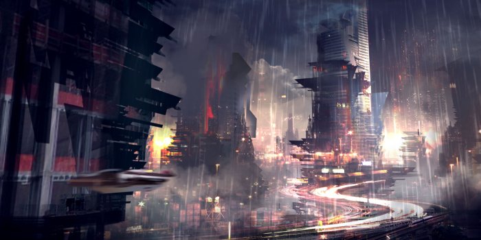 3508x2036 Sci-Fi City Wallpapers - Top Free Sci-Fi City Backgrounds