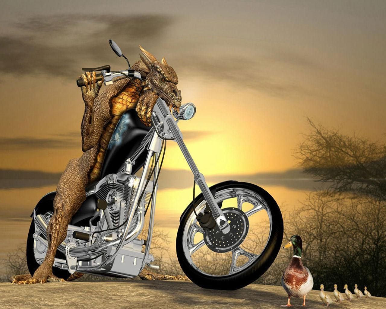1280x1024 happy birthday biker girl | Dragon biker wallpaper download | COOL