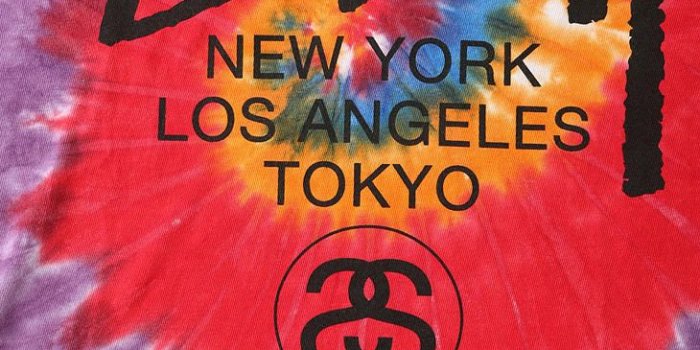 730x1095 Stussy Orange Tie-Dye Swirl Tee for men